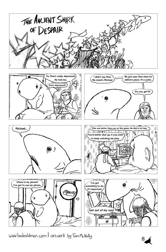 The Ancient Shark Of Despair by Tom McNally and Sebastian Borckenhagen Page 1